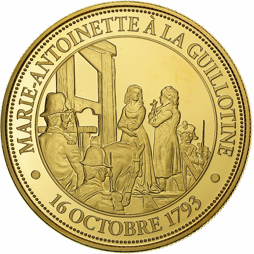 Frankrijk, Medaille, Révolution française, Marie-Antoinette à la Guillotine