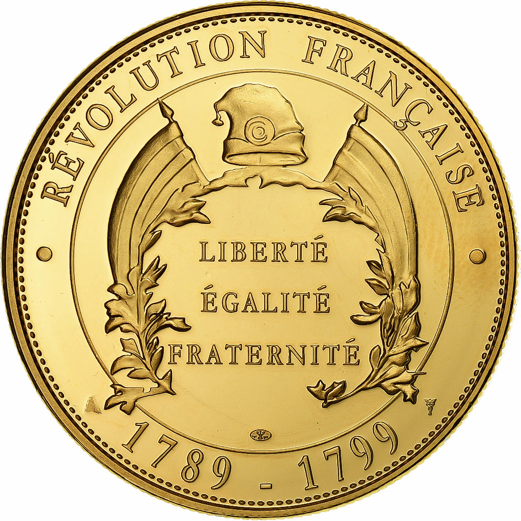 Francia, medaglia, Révolution Française, Serment du Jeu de Paume, Doratura in