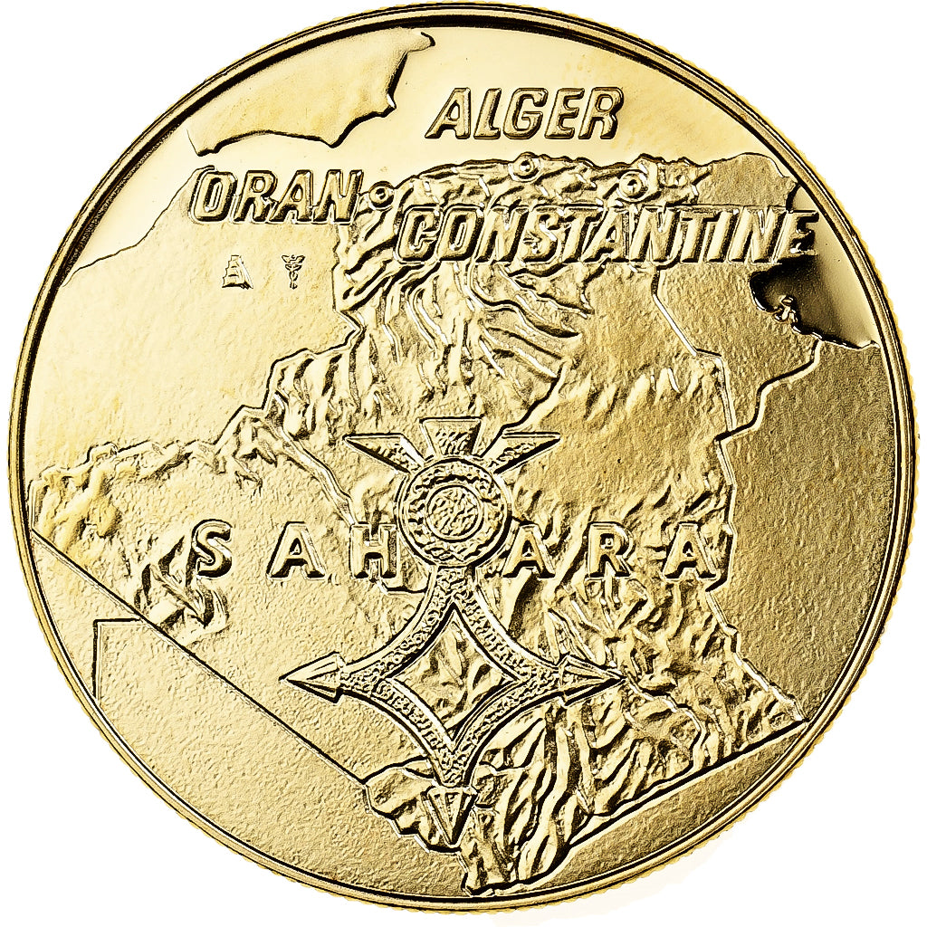 Francia, medalla, Guerre d'Algérie, Bataille du Barrage, Cobre - níquel, FDC