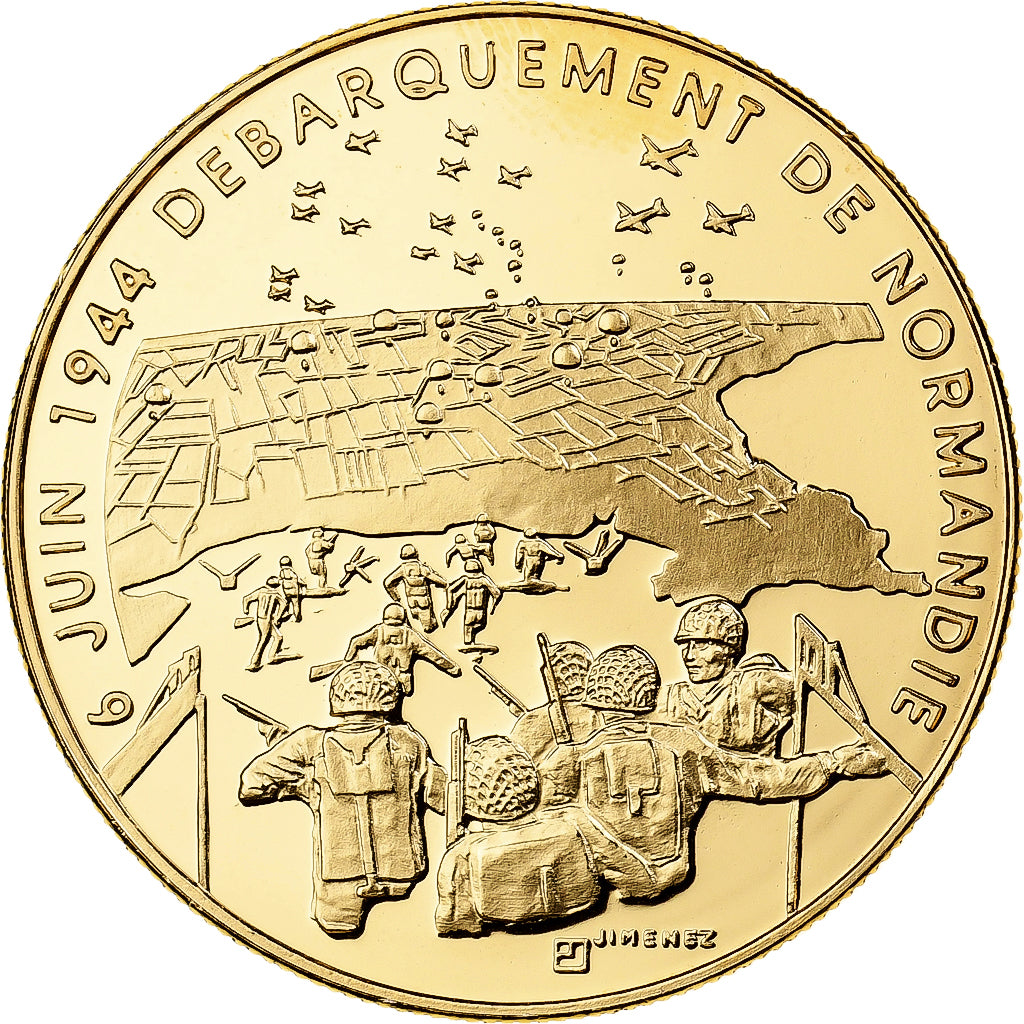 France, Medal, 1939-1945, Débarquement de Normandie, Copper-nickel, MS(65-70)