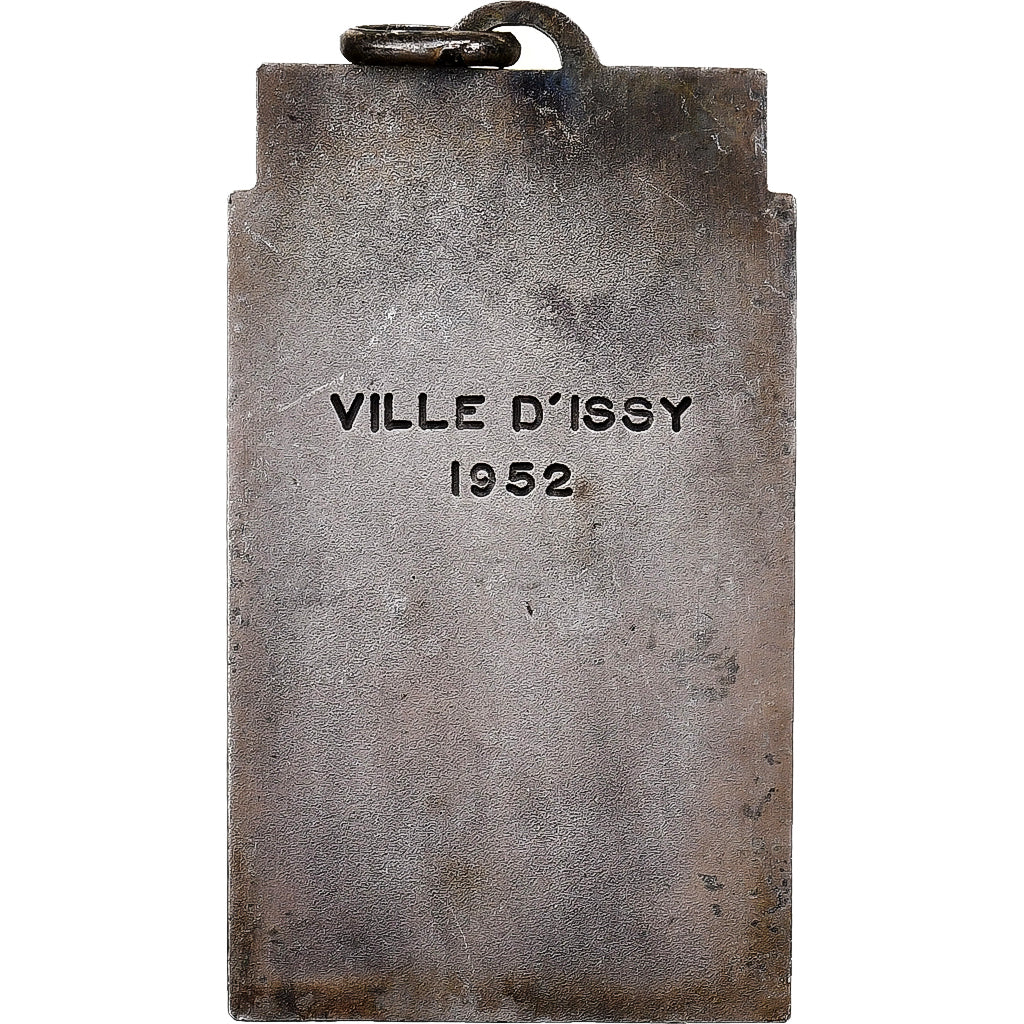 France, Medal, Ville d'Issy, 1952, Silvered bronze, Rodier, AU(55-58)