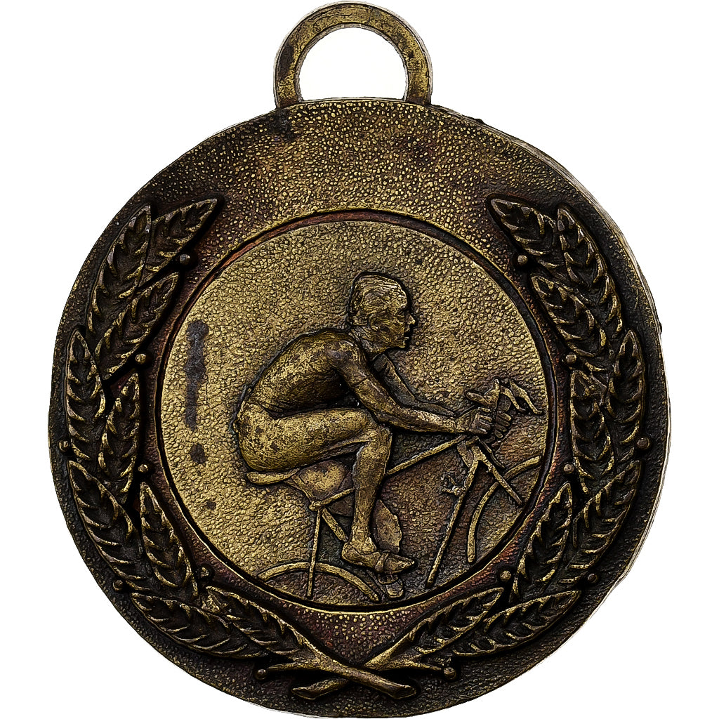 France, Medal, Sport, Cyclisme, Brass, Rodier, EF(40-45)