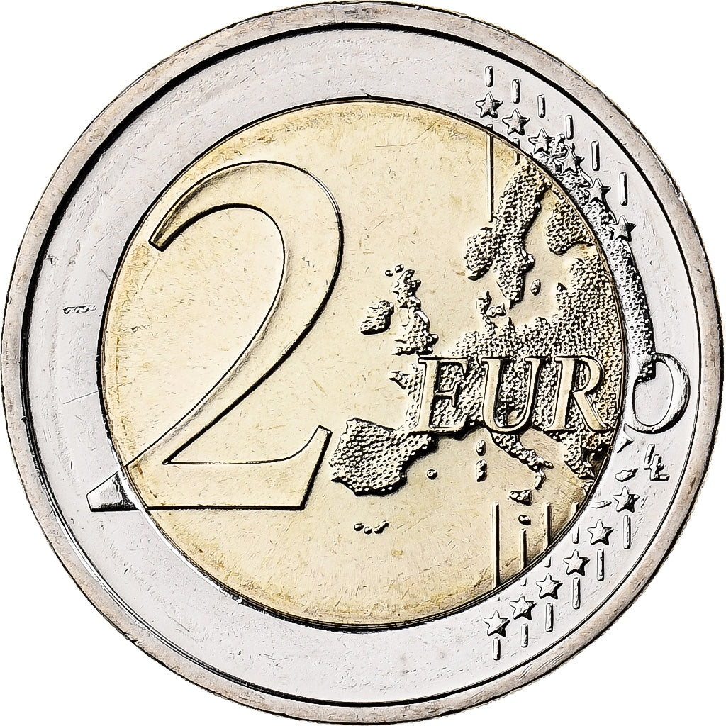 Germany, 2 Euro, Bundesrat, Colourized, 2019, Munich, Bi-Metallic, MS(63)
