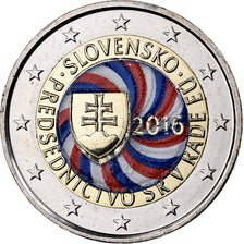 Slowakije, 2 Euro, Présidence de l'UE, 2016, Colourized, UNC-, Bi-Metallic