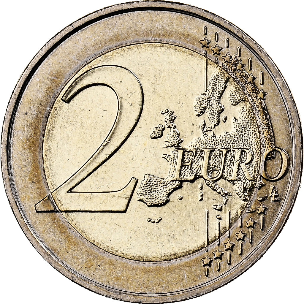 Portugal, 2 Euro, Colourized, 2018, Bi-Metallic, MS(63)