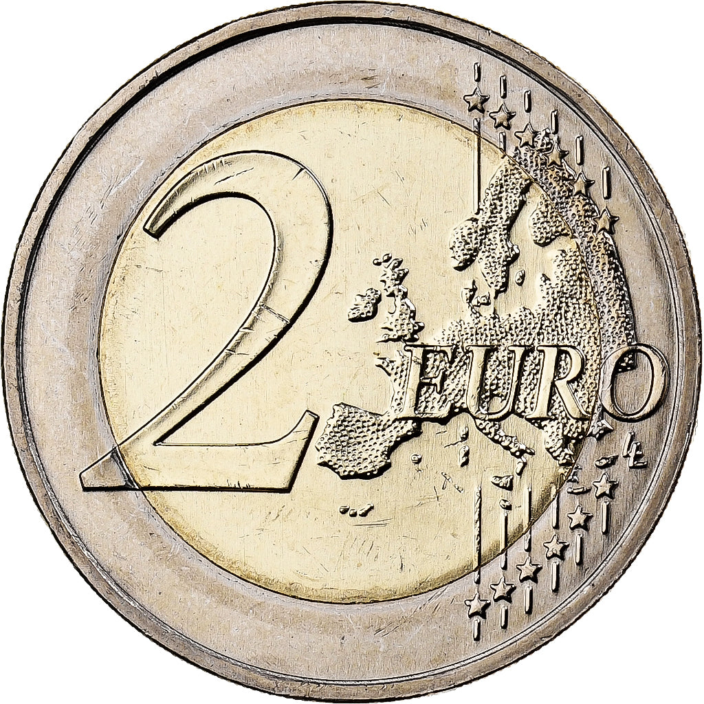 Portugal, 2 Euro, Colourized, 2018, Bi-Metallic, MS(63)