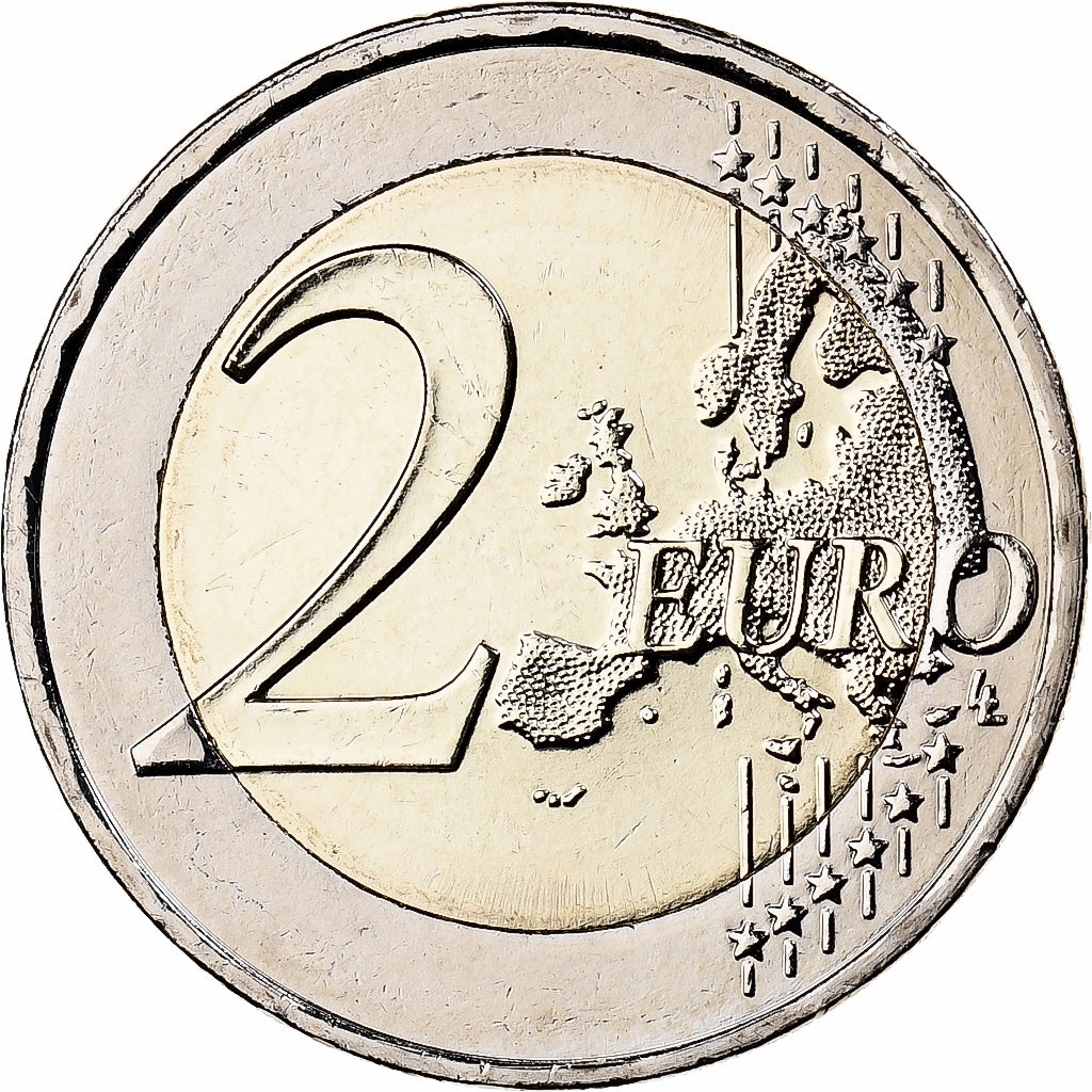 Grèce, 2 Euro, Colorisé, 2018, Bimétallique, SPL