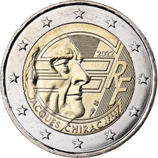 France, 2 Euro, Jacques Chirac, 2022, Bimétallique, SPL