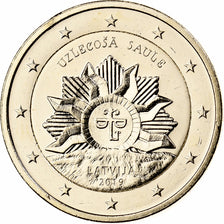 Latvia, 2 Euro, Fantaisy coinage .Dorée, 2019, Goldine, MS(63)