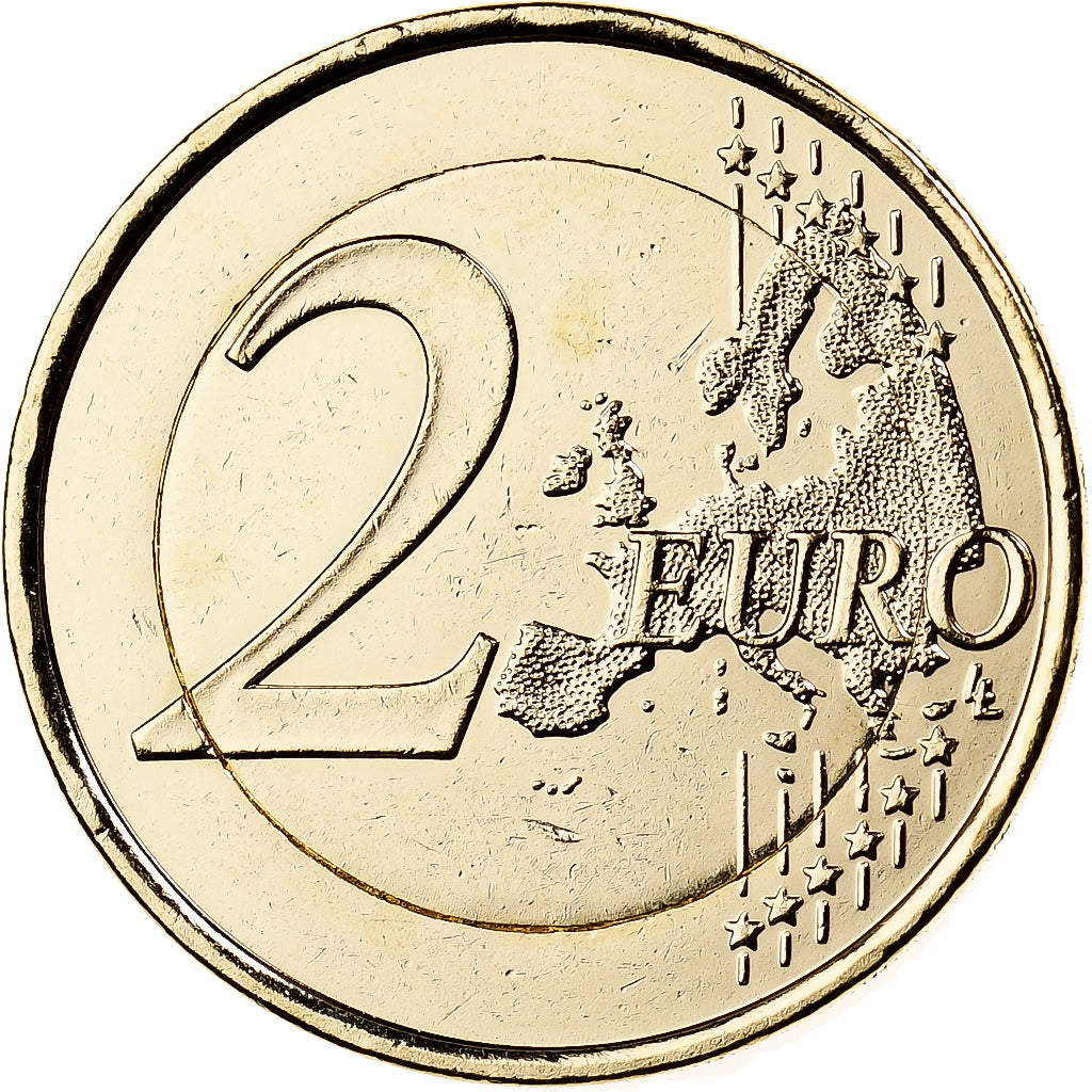 Hiszpania, 2 Euro, 2020, Mosiądz, MS(63), KM:New