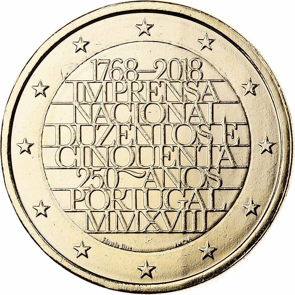 Portogallo, 2 Euro, 2018, Oro, SPL