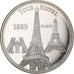 Francia, medaglia, Tour Eiffel, Rame-nichel, FDC