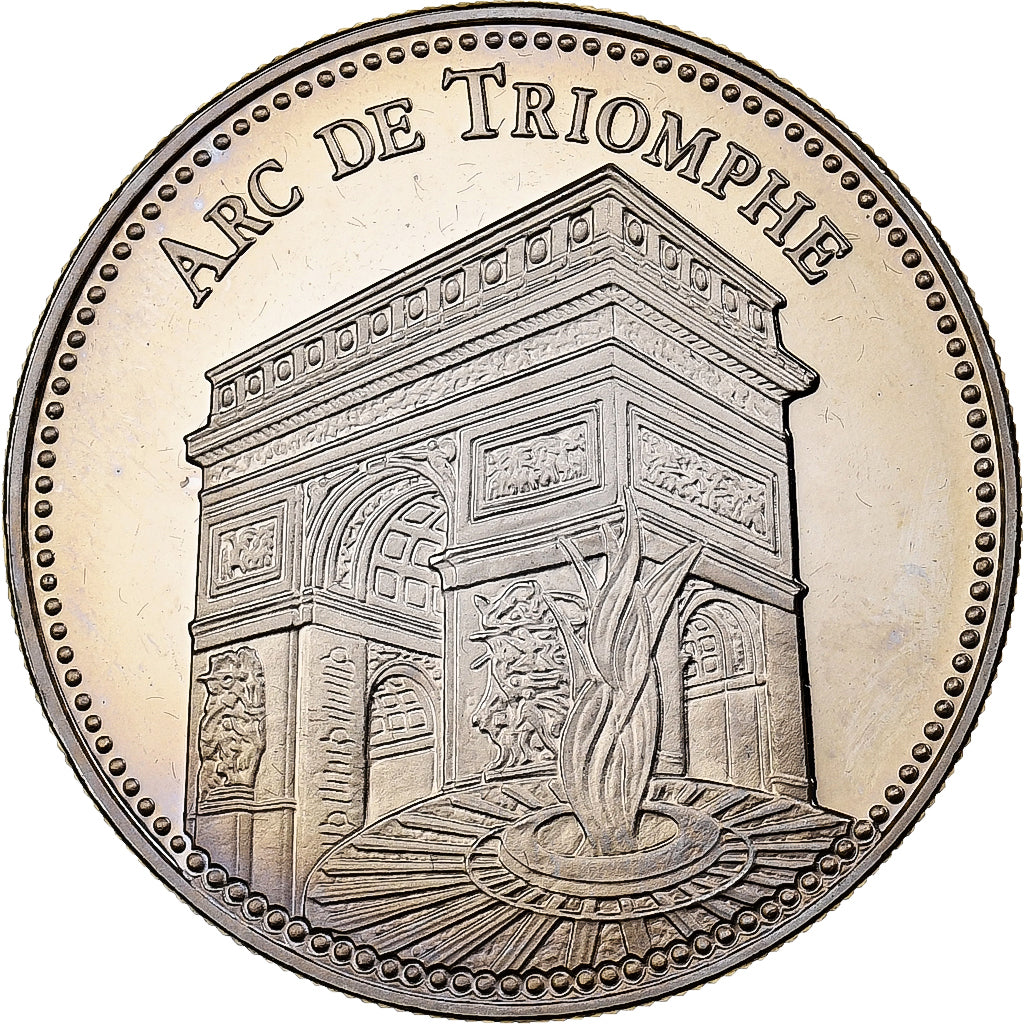 Francia, medaglia, L'Arc de Triomphe, Rame-nichel, FDC