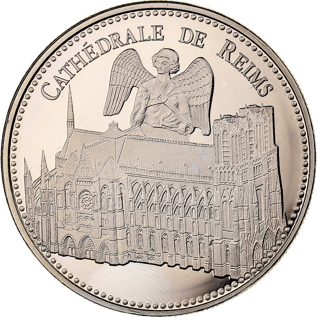Francia, medaglia, Cathédrale de Reims, Rame-nichel, FDC