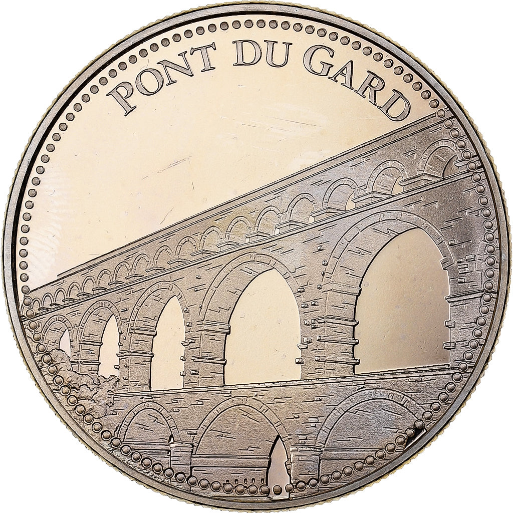 Frankreich, Medaille, Pont du Gard, Nîmes, Kupfer-Nickel, STGL