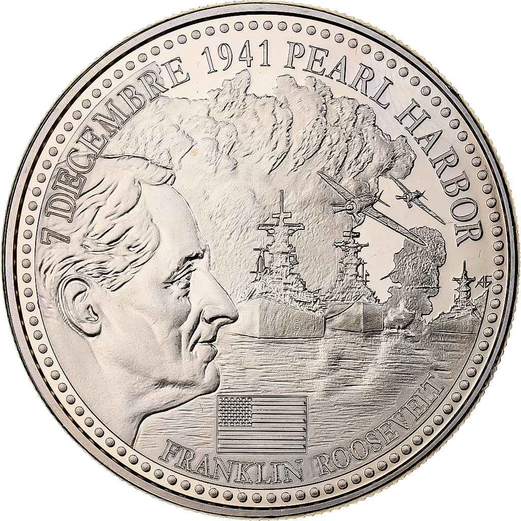 Francia, medaglia, Seconde Guerre Mondiale, Pearl Harbor, Roosevelt