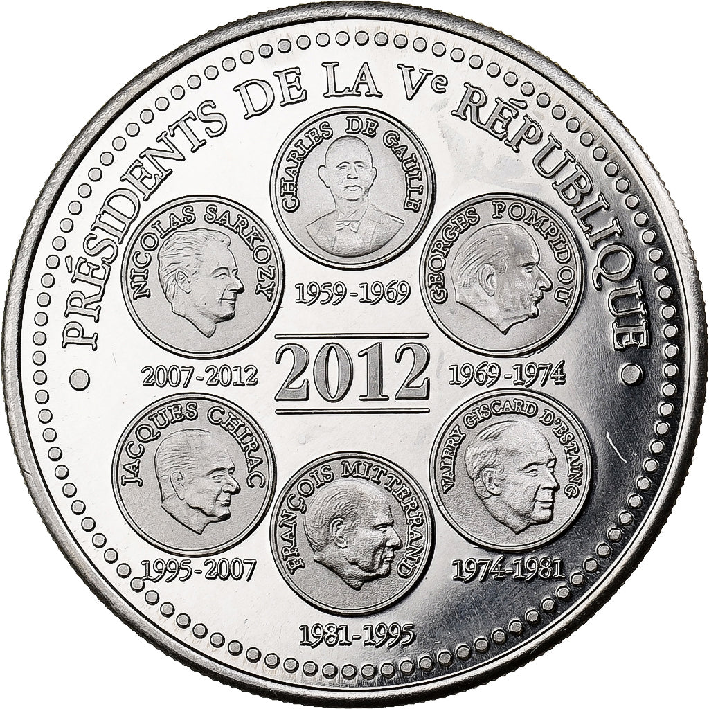 Frankreich, Medaille, Présidents de la Vème République, Elysée, 2012