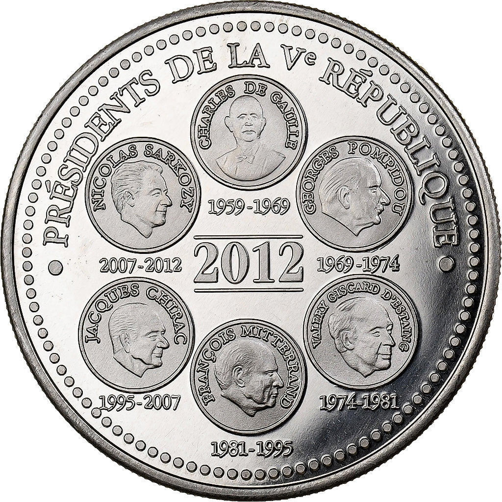 France, Medal, Présidents de la Vème République, Elysée, 2012