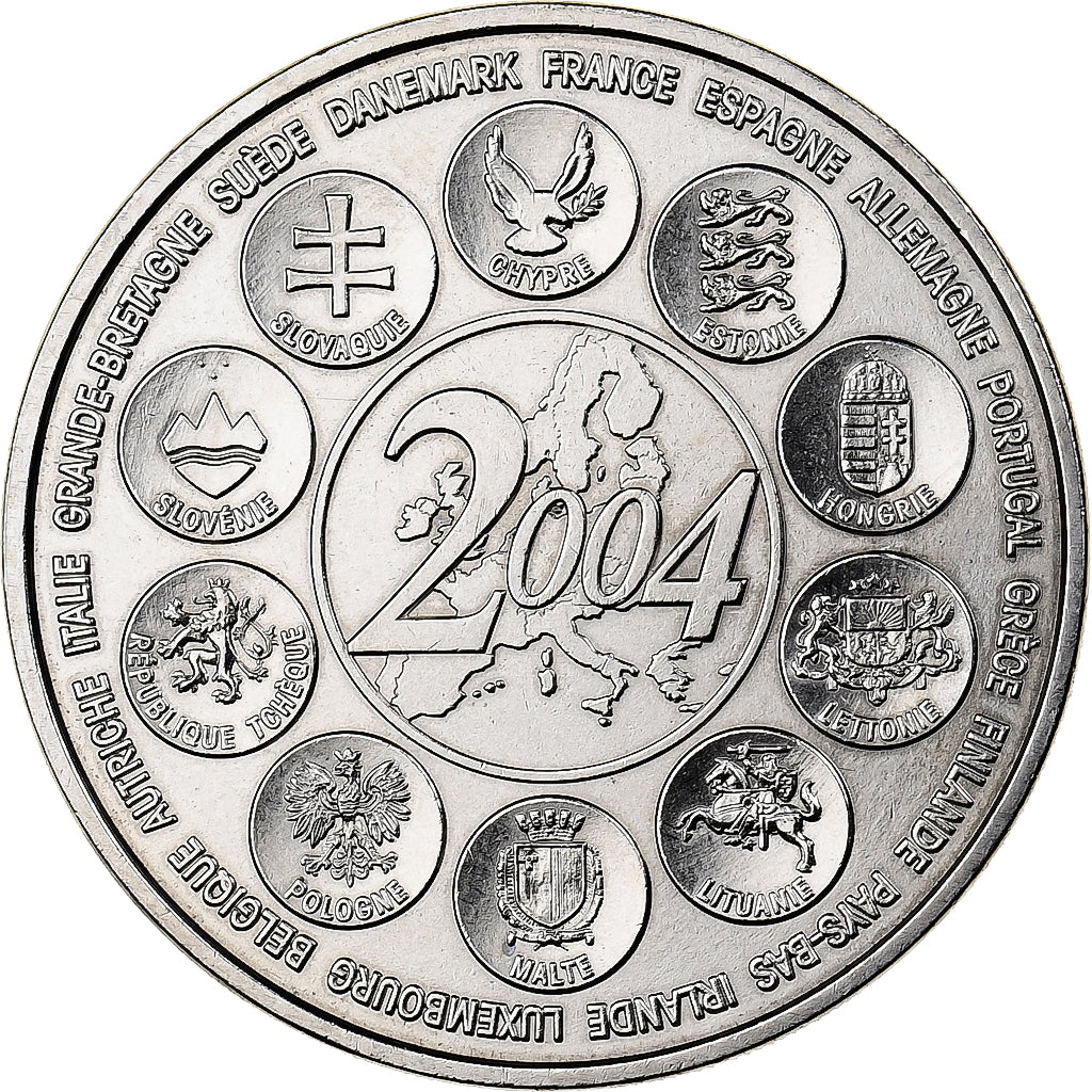 France, Medal, L'Europe des XXV, Essai, 2004, Copper-nickel, MS(65-70)