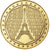 Francia, medaglia, Paris - La Tour Eiffel, Doratura in rame-nichel, FDC