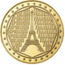 Frankreich, Medaille, Paris - La Tour Eiffel, Copper-Nickel Gilt, STGL