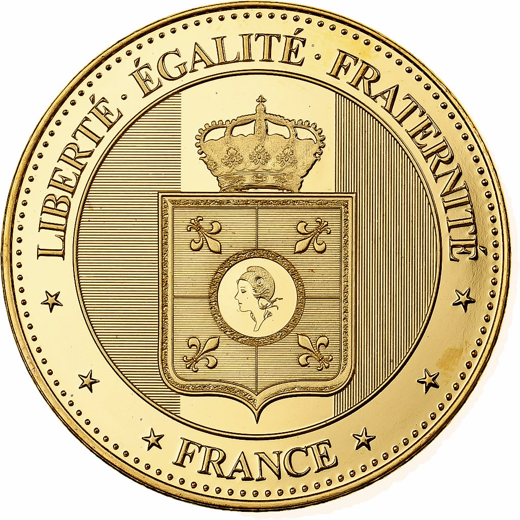 Frankreich, Medaille, Paris - La Tour Eiffel, Copper-Nickel Gilt, STGL