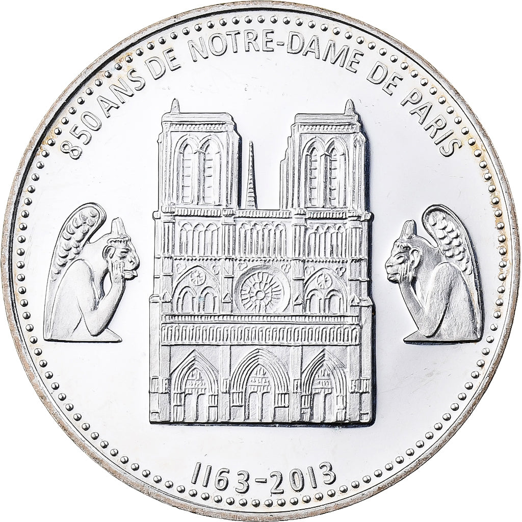 France, Medal, Les Joyaux de Paris, Notre-Dame de Paris, Silver, MS(63)
