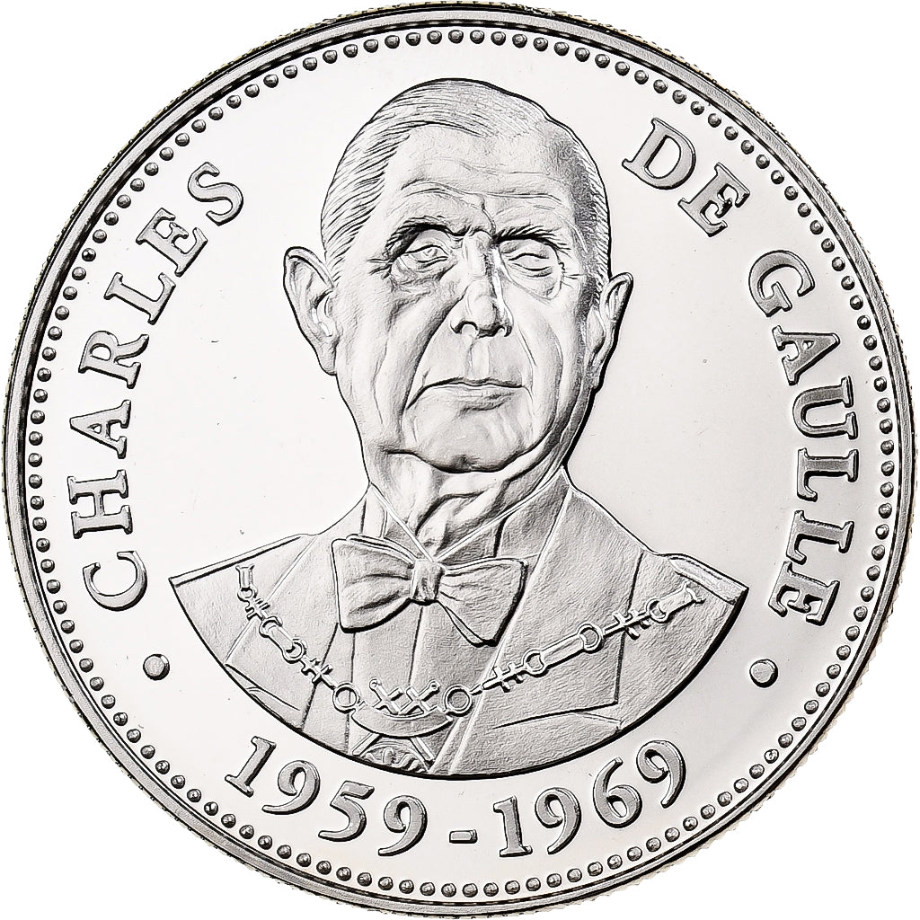 Francia, medaglia, Les Présidents de la République, Charles De Gaulle
