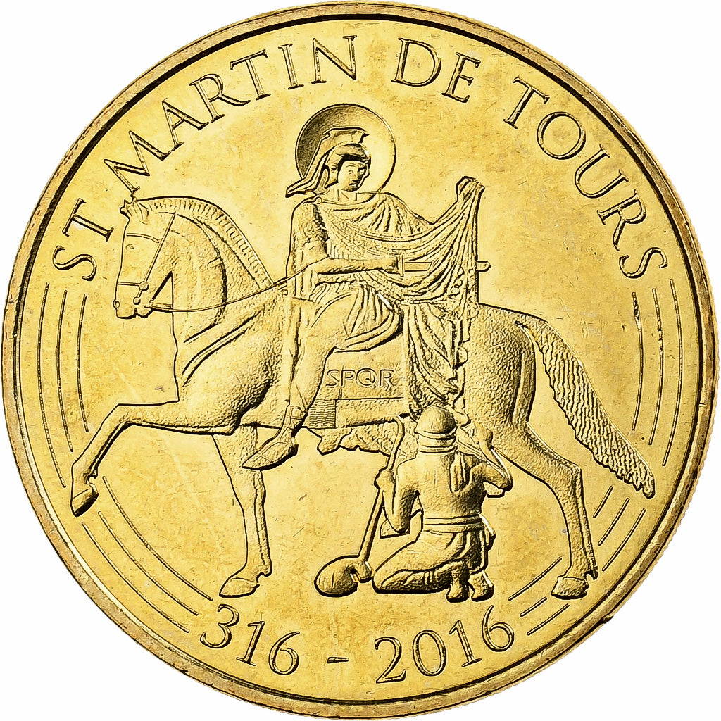 France, Token, Tours - Saint-Martin de Tours, 2016, Copper-nickel Aluminium