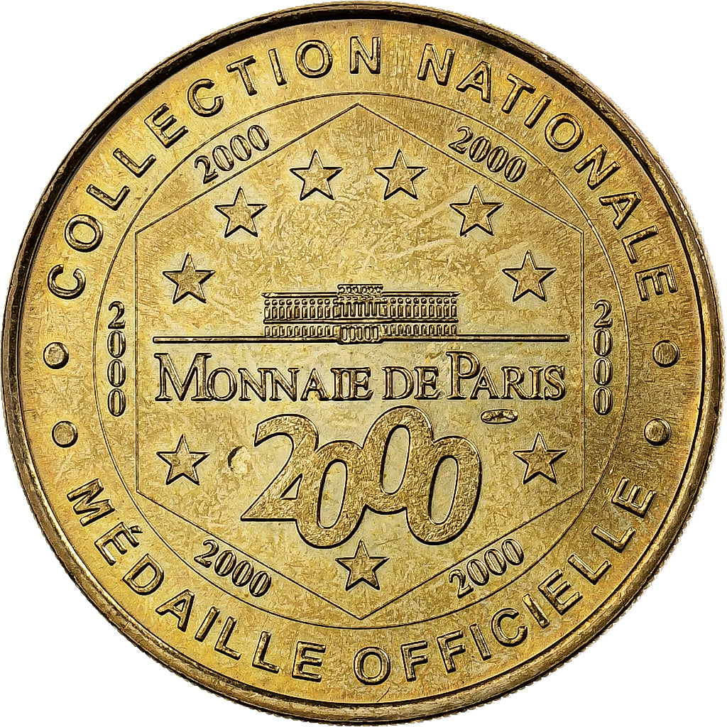Francia, ficha, Paris - Musée du Louvre n°1, 2000, Rame-nichel-alluminio, MDP