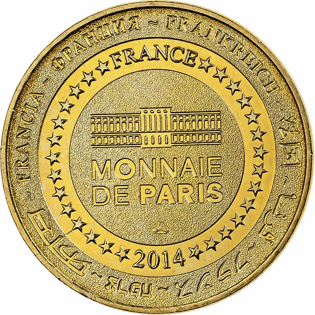 Francia, ficha, 37/ Clos Lucé - Amboise, 2014, Rame-nichel-alluminio, Monnaie
