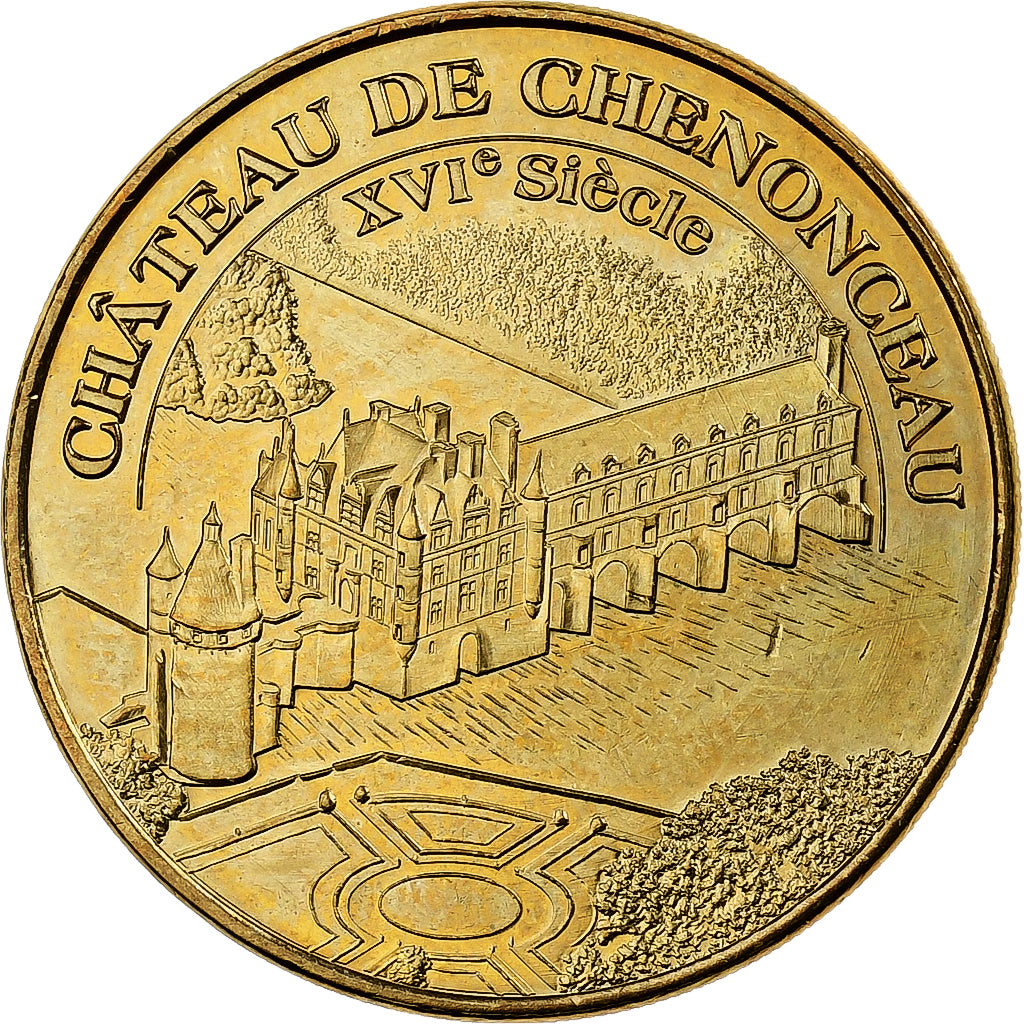 Francia, ficha, Chenonceau -  Chateau n°2, 2014, Rame-nichel-alluminio, MDP