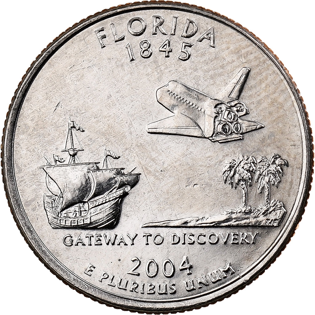 Estados Unidos da América, Quarter, Florida, 50th Anniversary First Landing