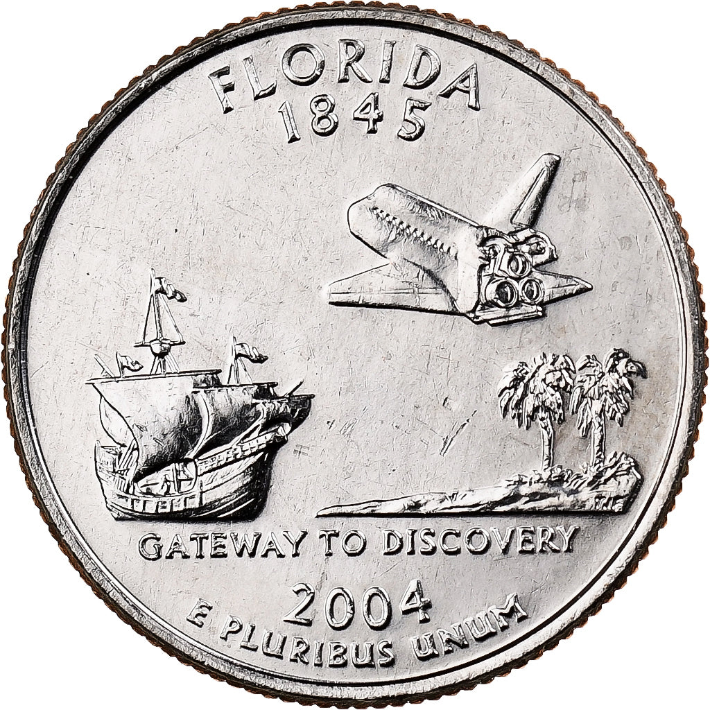 Estados Unidos da América, Quarter, Florida, 50th Anniversary First Landing