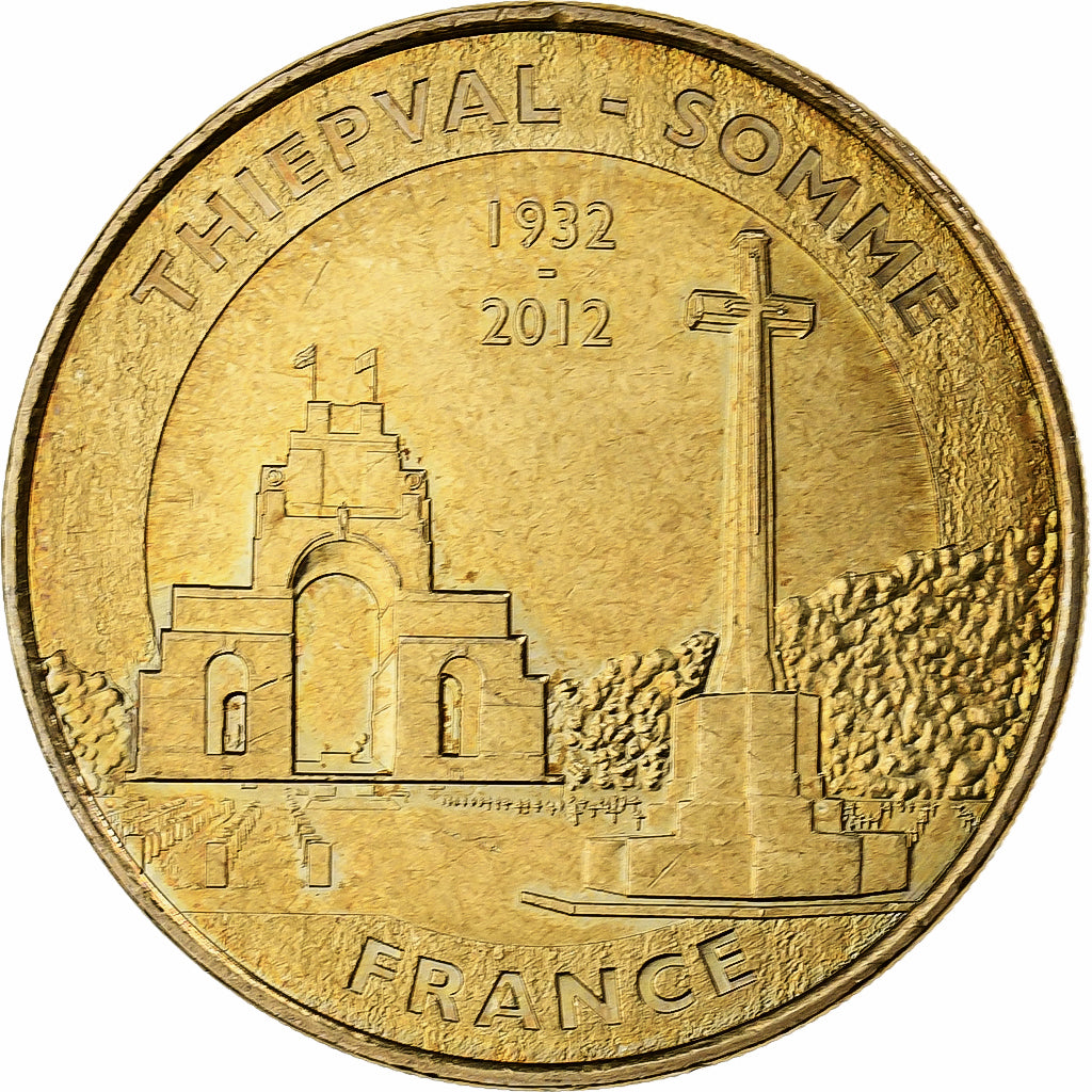Francia, ficha, Thiepval - Somme n°3, 2012, Rame-nichel-alluminio, MDP, BB