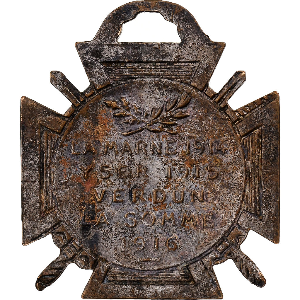 France, Journée du poilu, WAR, Medal, 1915, Very Good Quality, Bronze, 35