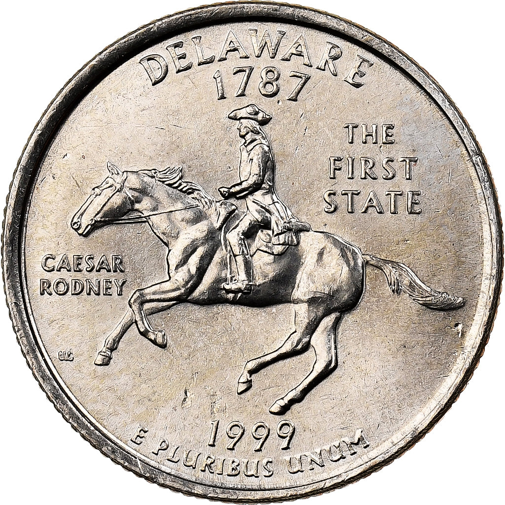 États-Unis, Quarter, Quarter Dollar, 1999, U.S. Mint, Delaware 1787