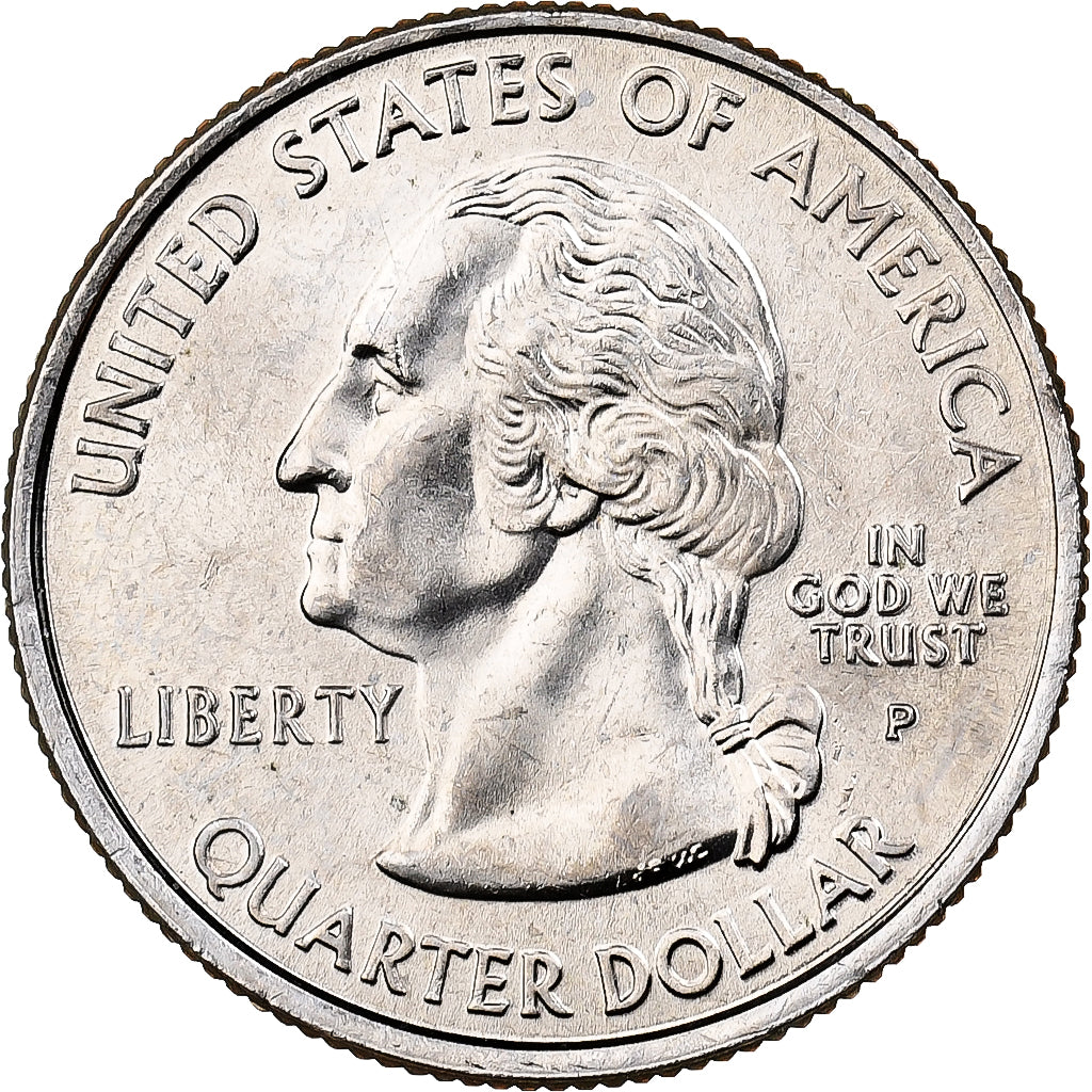 Estados Unidos, Quarter, Quarter Dollar, 2000, U.S. Mint, Virginia 1788, Cobre -