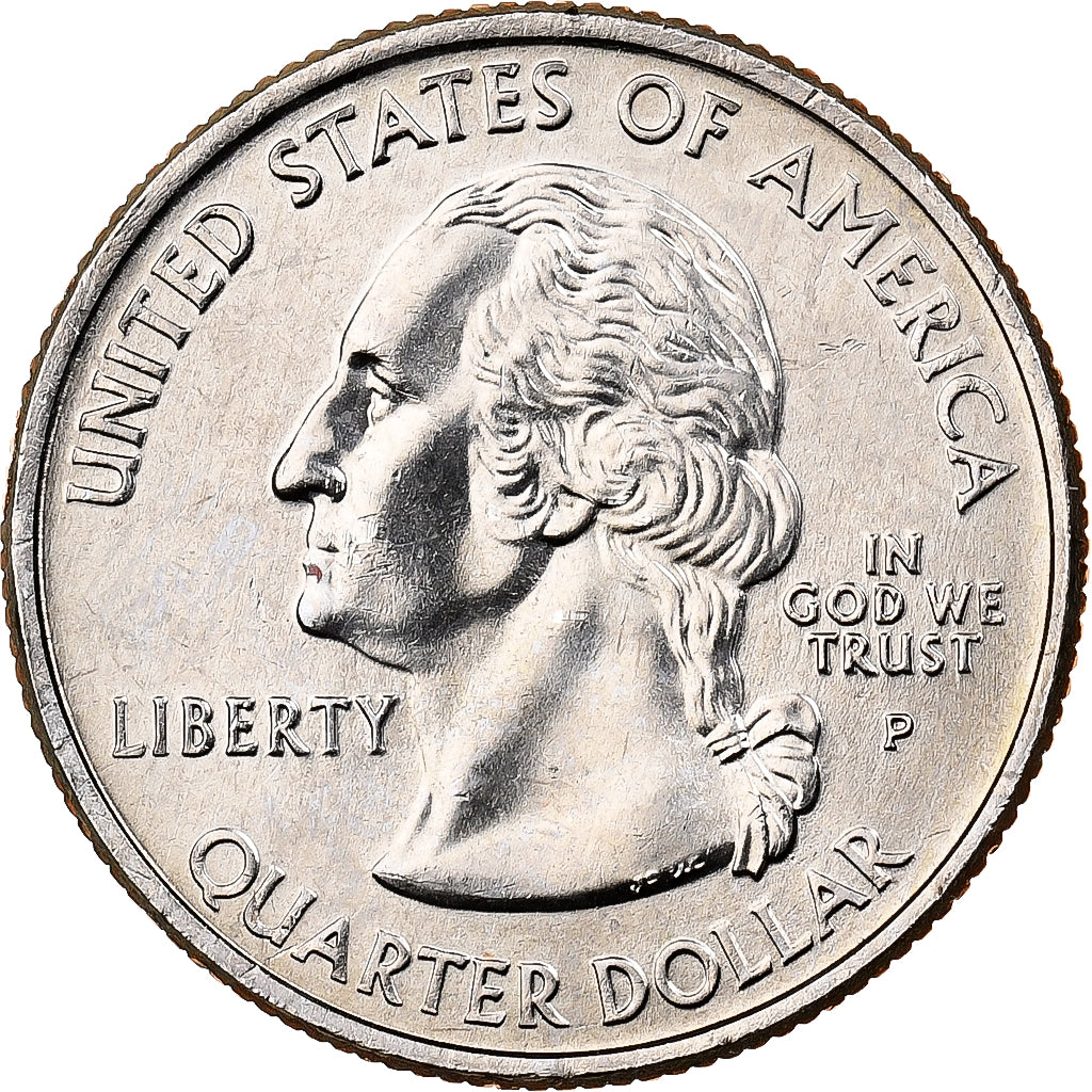 États-Unis, Quarter, Quarter Dollar, 2004, U.S. Mint, Wisconsin 1848