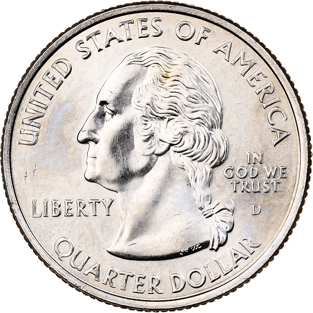 Estados Unidos, Quarter, Quarter Dollar, 2003, U.S. Mint, Illinois 1818, Cobre -