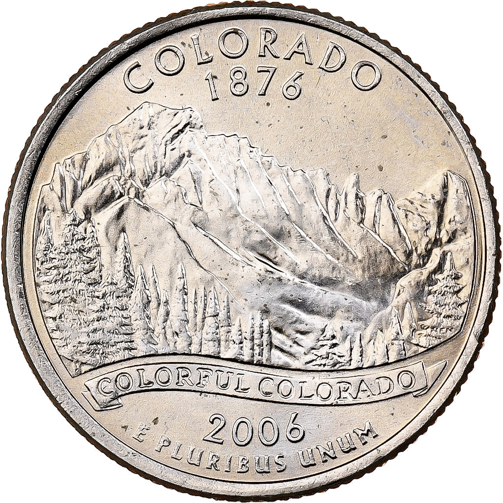 United States, Quarter, Quarter Dollar, 2006, U.S. Mint, COLORADO, Copper-Nickel