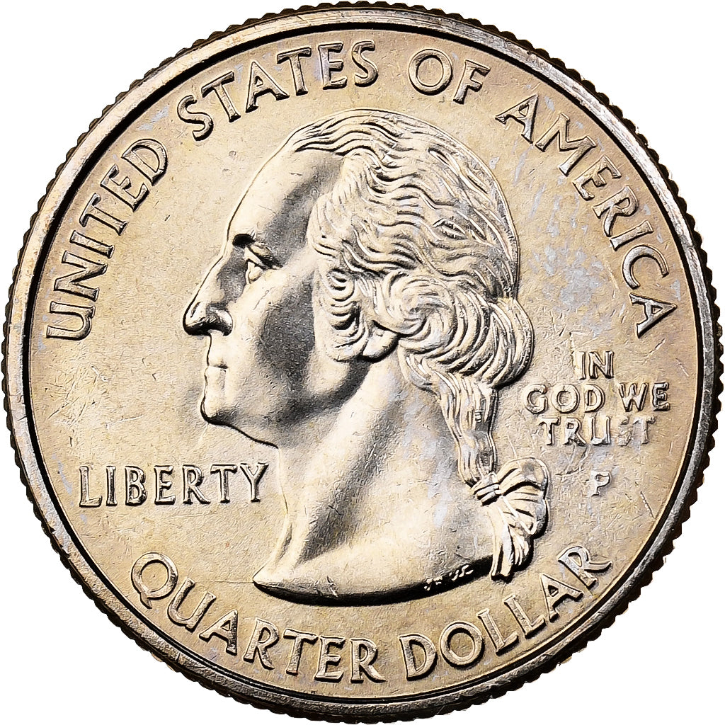 Stati Uniti, Quarter, Quarter Dollar, 2002, U.S. Mint, Ohio 1803, Rame ricoperto