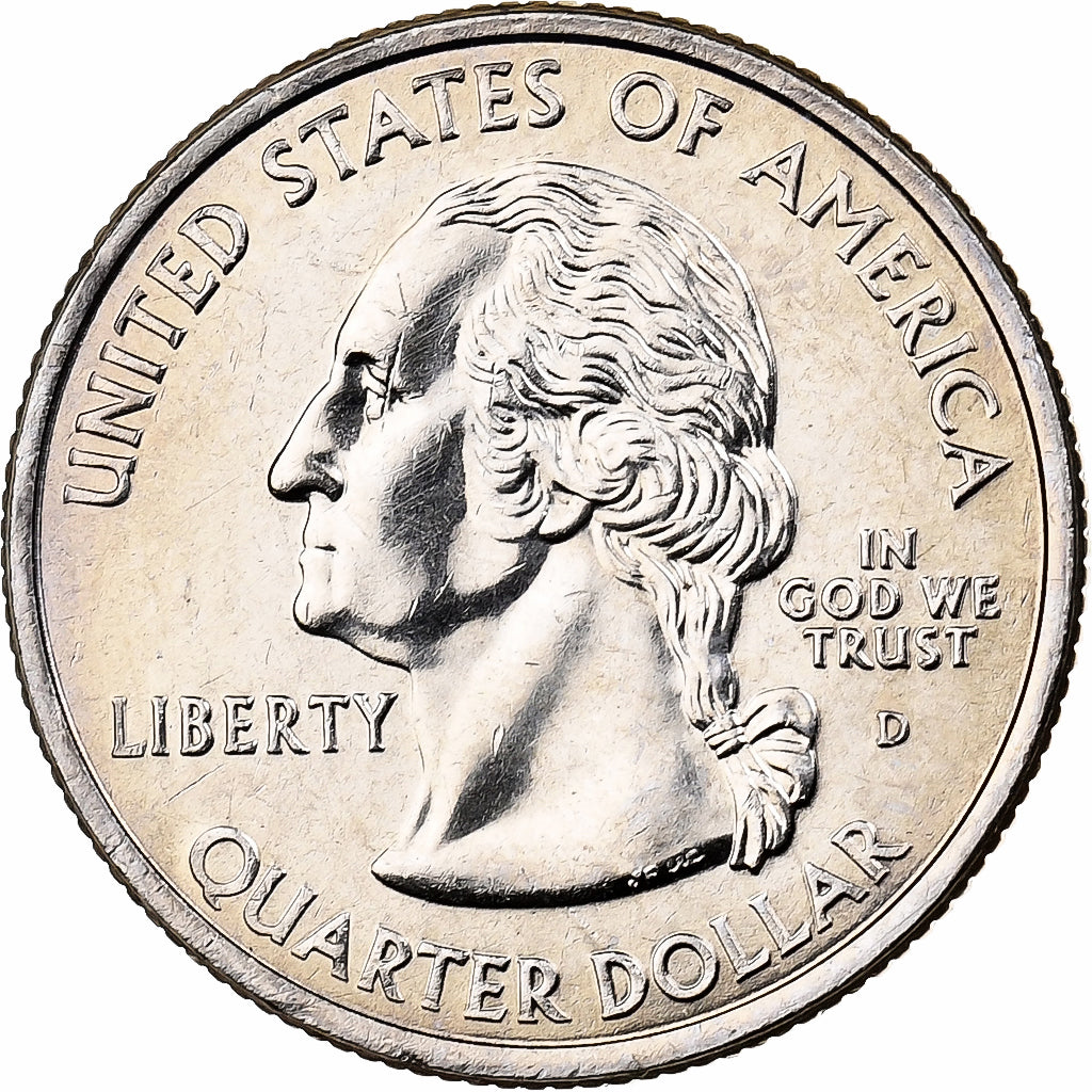 Stati Uniti, Quarter, Quarter Dollar, 2002, U.S. Mint, Tennessee 1796, Rame