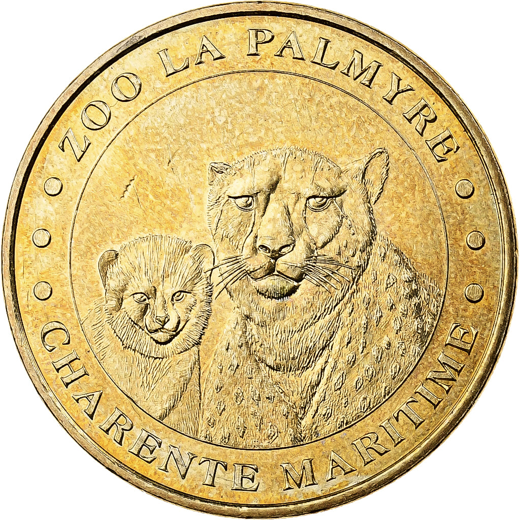 Francia, ficha, 17/ Zoo de la Palmyre - Guépards, 2008, Rame-nichel-alluminio