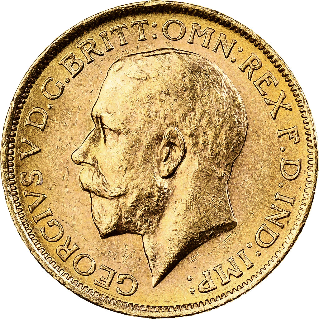 Australia, George V, Sovereign, 1915, Sydney, Gold, MS(63), KM:29