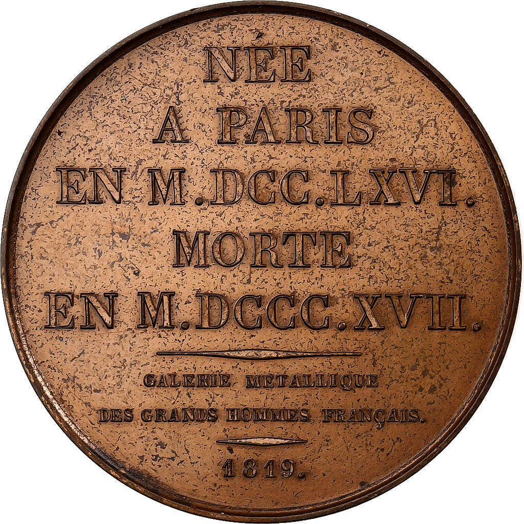 Francia, medalla, Necker Staël, 1975, Bronce, MBC+