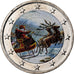 Belgium, 2 Euro, Père Noël, Colourized, Bi-Metallic, MS(63), KM:New