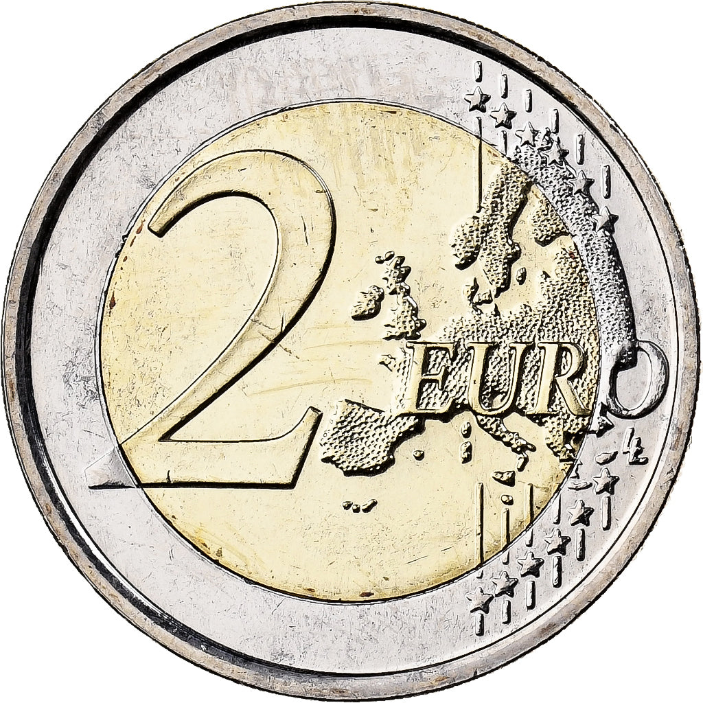 Belgium, 2 Euro, The Great War, Colourized, 2014, Brussels, Bi-Metallic, MS(63)