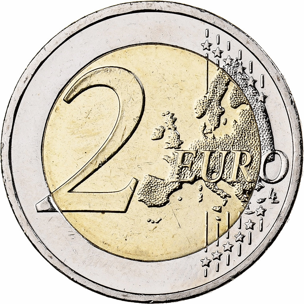 Grecja, 2 Euro, Platon, Colourized, 2013, Athens, Bimetaliczny, MS(63), KM:New