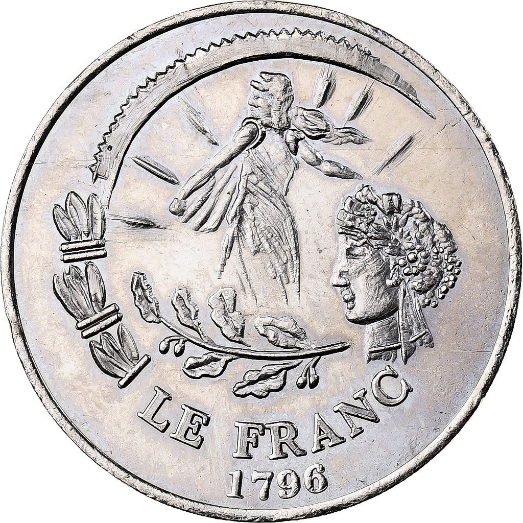 France, Token, Passage du franc à l'Euro, 2002, Nickel, MS(63)